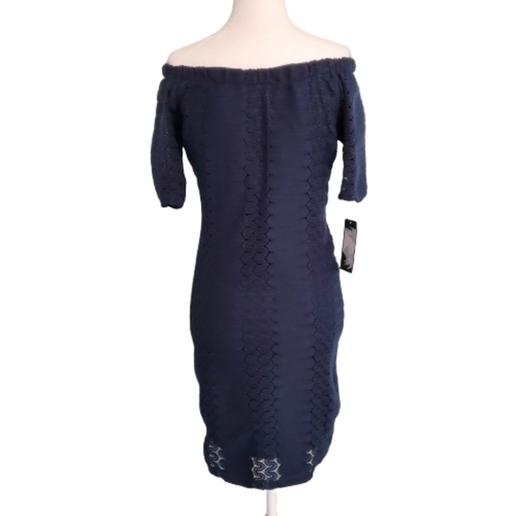 NWT Ralph Lauren Navy Blue Knitt Like Dress - Picture 3 of 4